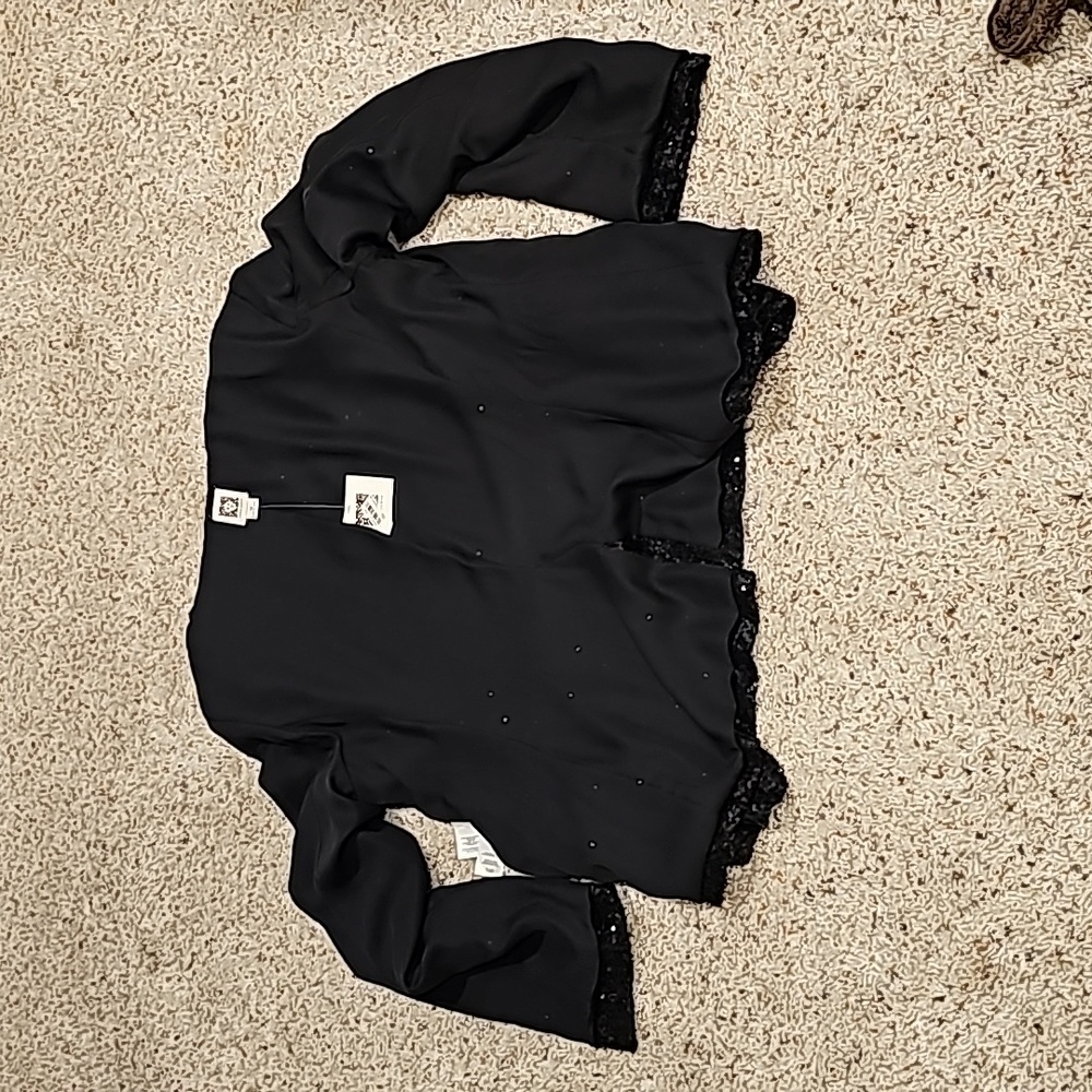 NWT Anne Klein sz 14 blk blazer - Picture 8 of 10